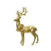 Decoris Polyresin Deer Figurine 39.5cm - Gold